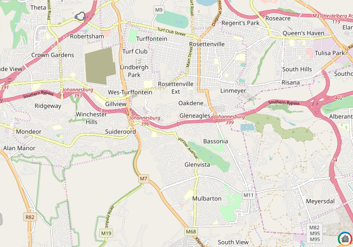 Map location of Gleneagles